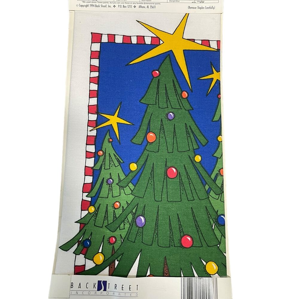 Patrick Lose Design Whimsical Christmas Tree Easy No Sew Fabric Applique 1994 - Picture 7 of 8